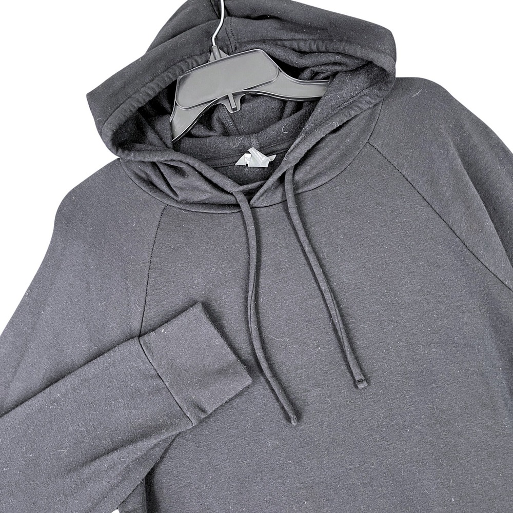 Eddie Bauer Hoodie Womens S Raglan Sleeve Drawstring Pullover Fleece Lined